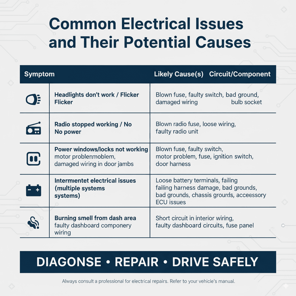 Common Electrical Issues and Their Potential Causes