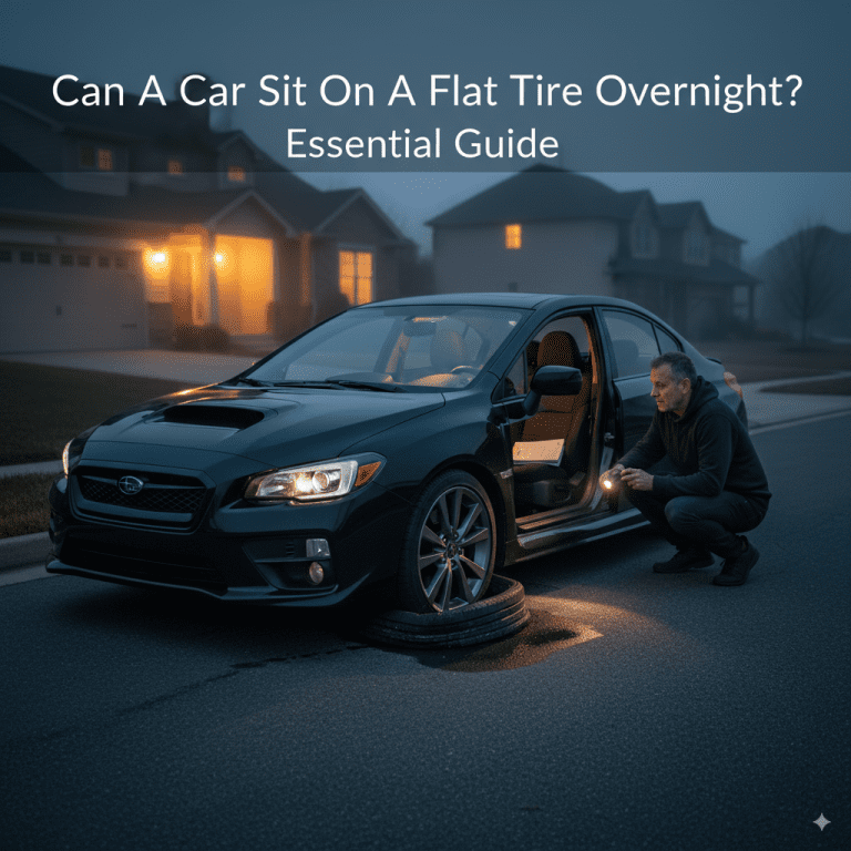 Can A Car Sit On A Flat Tire Overnight