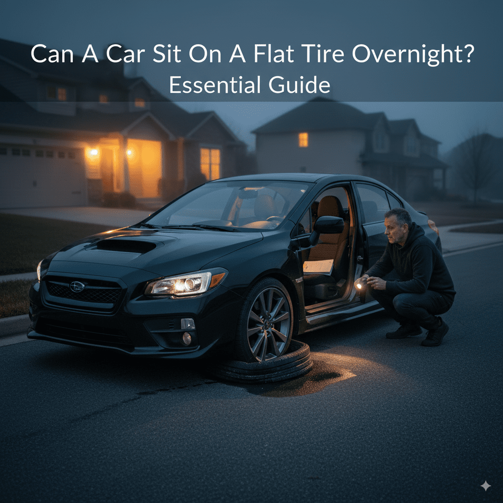 Can A Car Sit On A Flat Tire Overnight