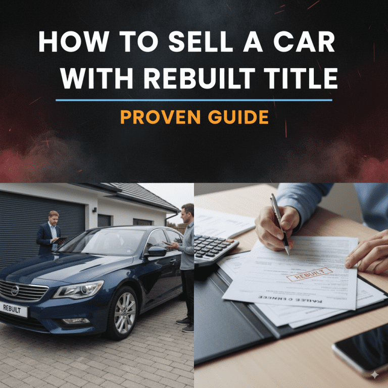 How to Sell a Car With Rebuilt Title