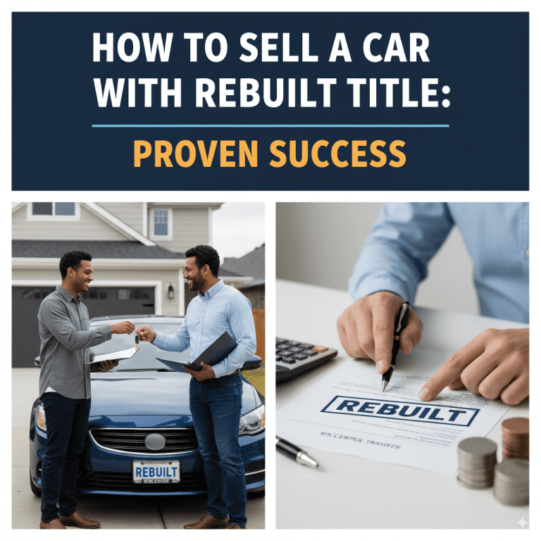 How To Sell A Car With Rebuilt Title