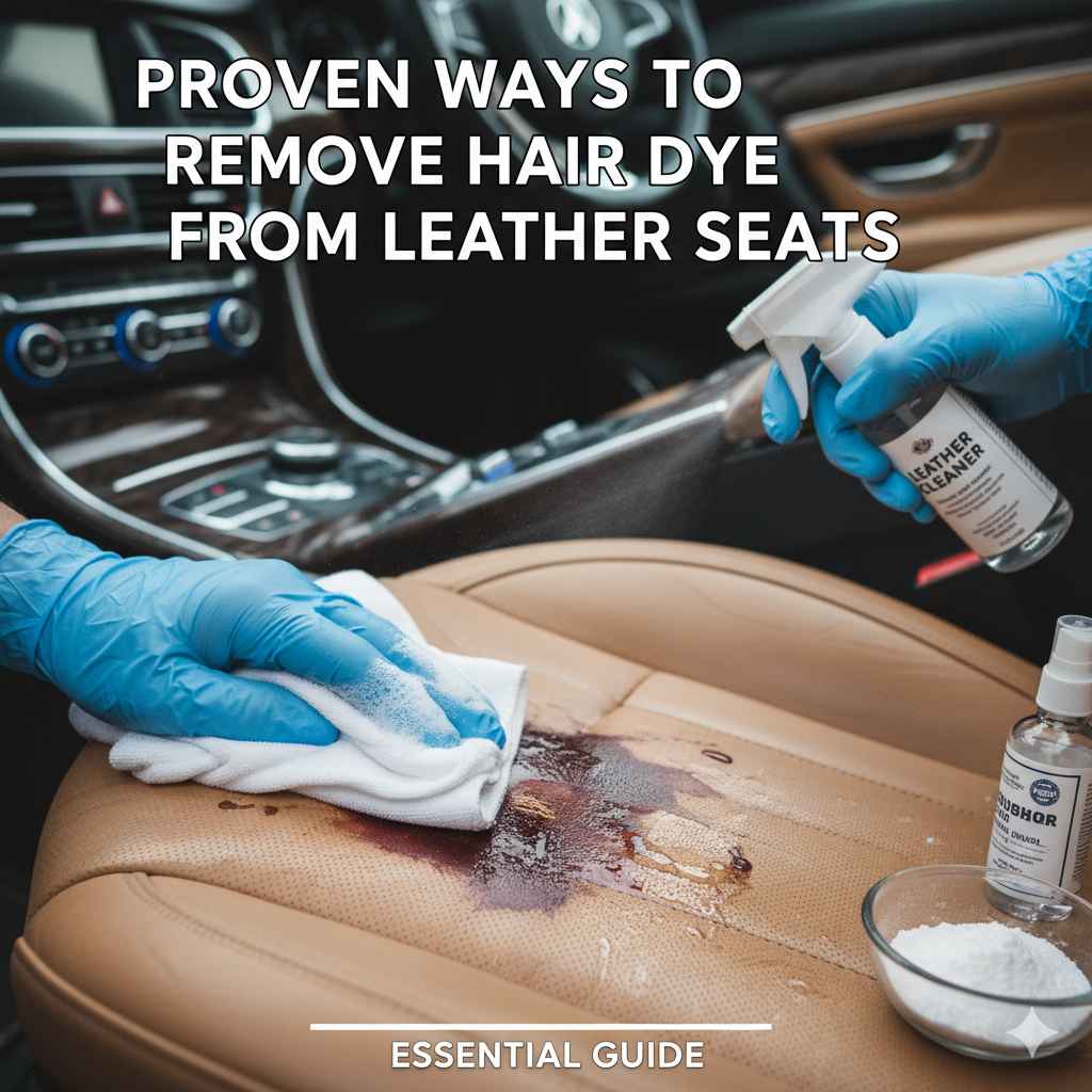 Proven Ways to Remove Hair Dye from Leather Seats
