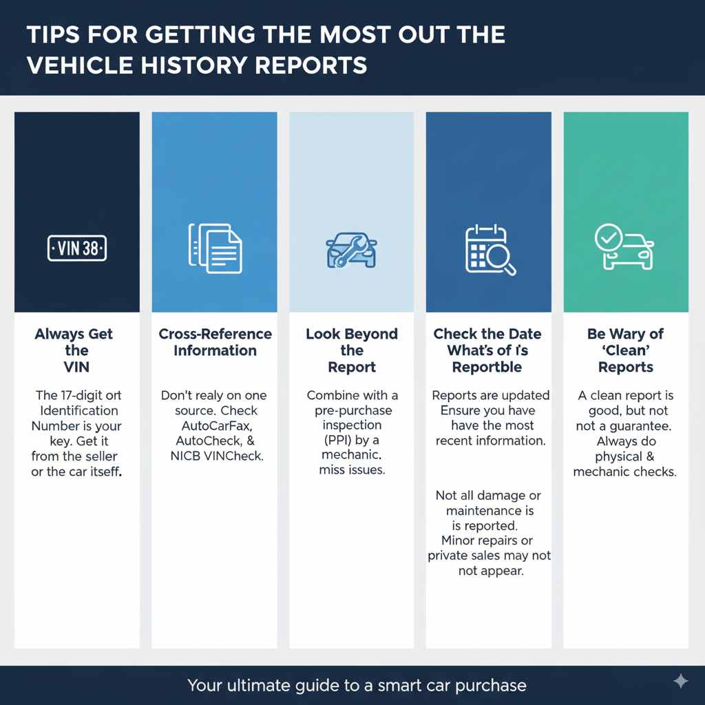 Tips for Getting the Most Out of Vehicle History Reports