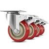 Heavy duty swivel caster wheels with brake for a DIY cart