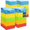 HOMERHYME Microfiber Cleaning Cloth, 100 Pack Cleaning Rags Microfiber Towel Bulk Absorbent Lint-Fre