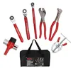 7-piece battery terminal service kit with pliers wrench brush