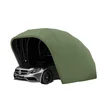 Heavy-duty portable car shelter with stainless steel frame