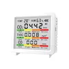 Geevorks 5 in 1 Monitor for CO2 TVOC CO Monitor with Temperature Humidity Sensor Portable Indoor Out