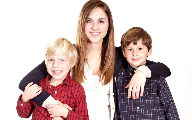 Siblings spending time together at home Siblings spending time together at home