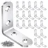 Stainless steel L brackets for reinforcing wood cart corners