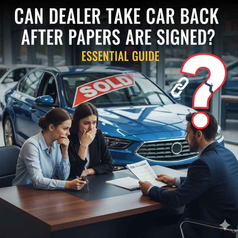 Can Dealer Take Car Back After Papers Are Signed