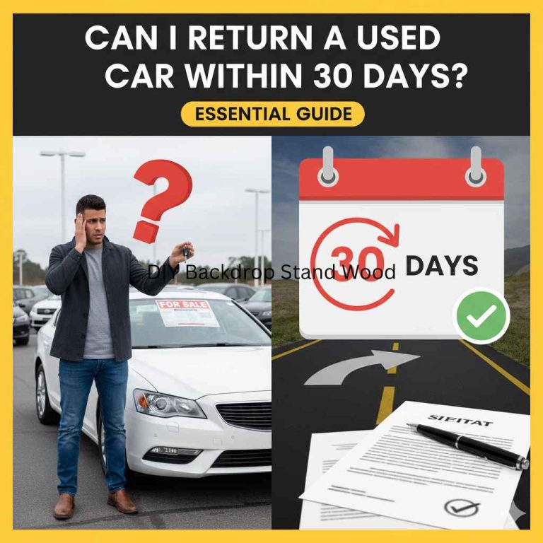 Can I Return a Used Car Within 30 Days