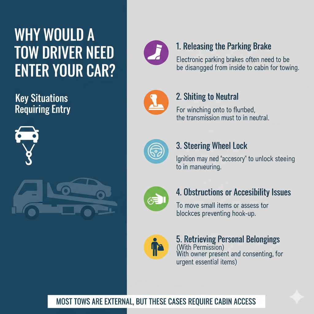 Why Would a Tow Driver Need to Enter Your Car