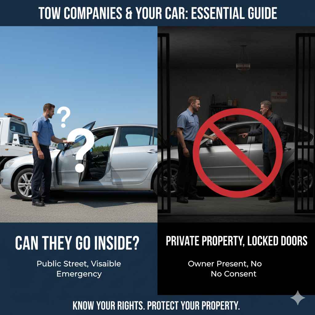 Can Tow Companies Go Inside Your Car