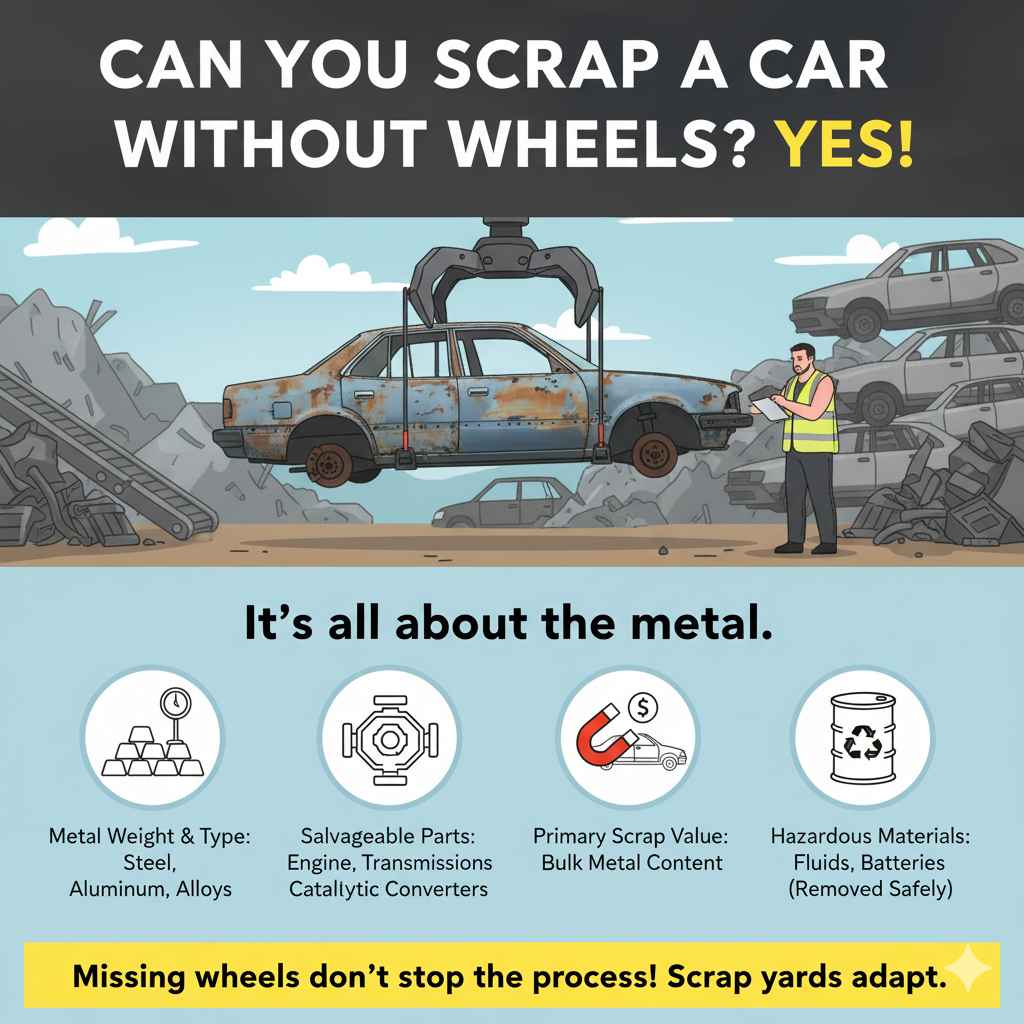 Why It's Possible to Scrap a Car Without Wheels