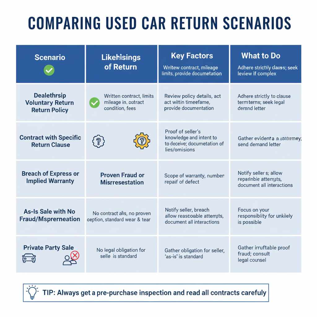 Comparing Return Scenarios