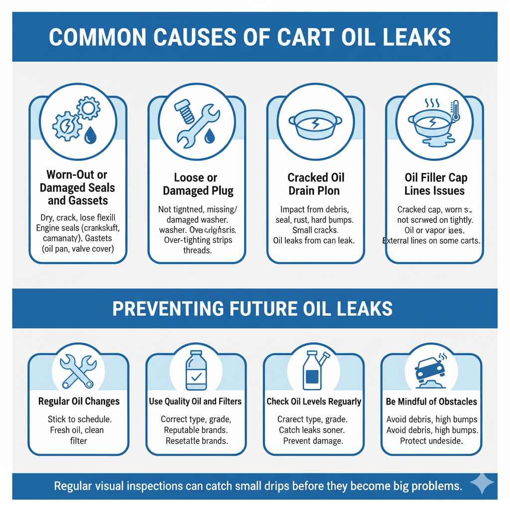 Common Causes of Cart Oil Leaks