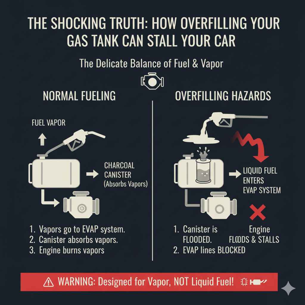 How Overfilling Your Gas Tank Can Stall Your Car