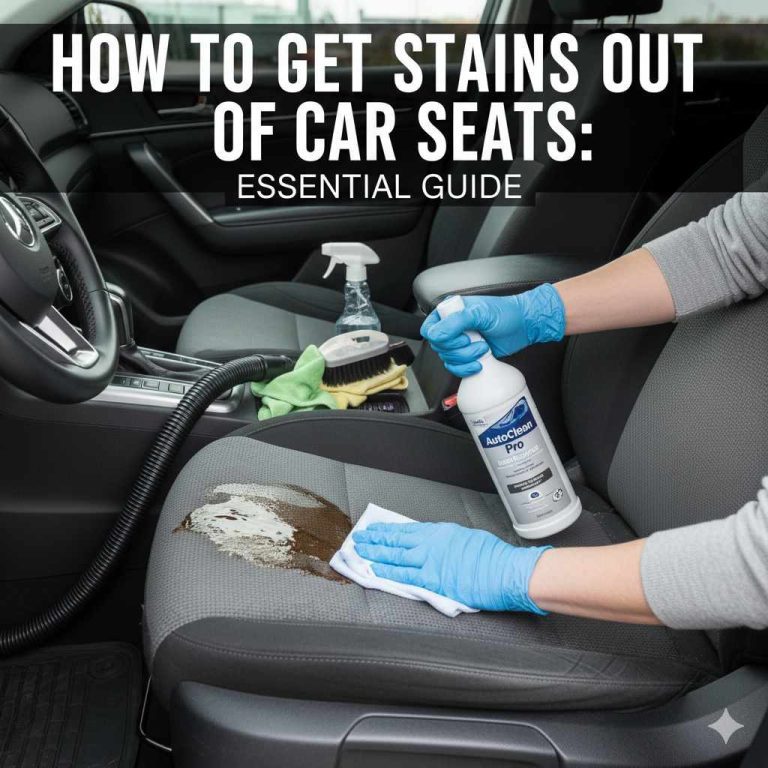 How To Get Stains Out of Car Seats