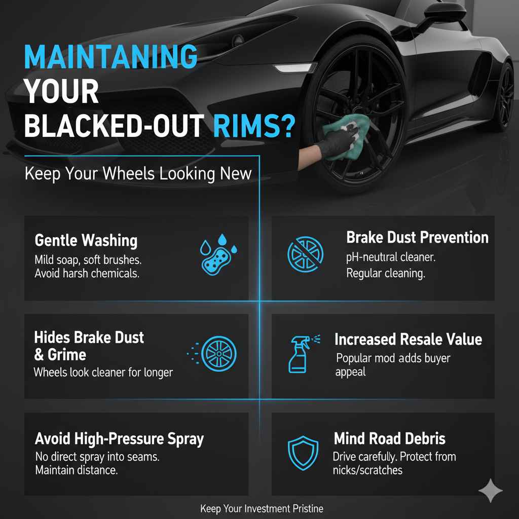 Maintaining Your Blacked-Out Rims