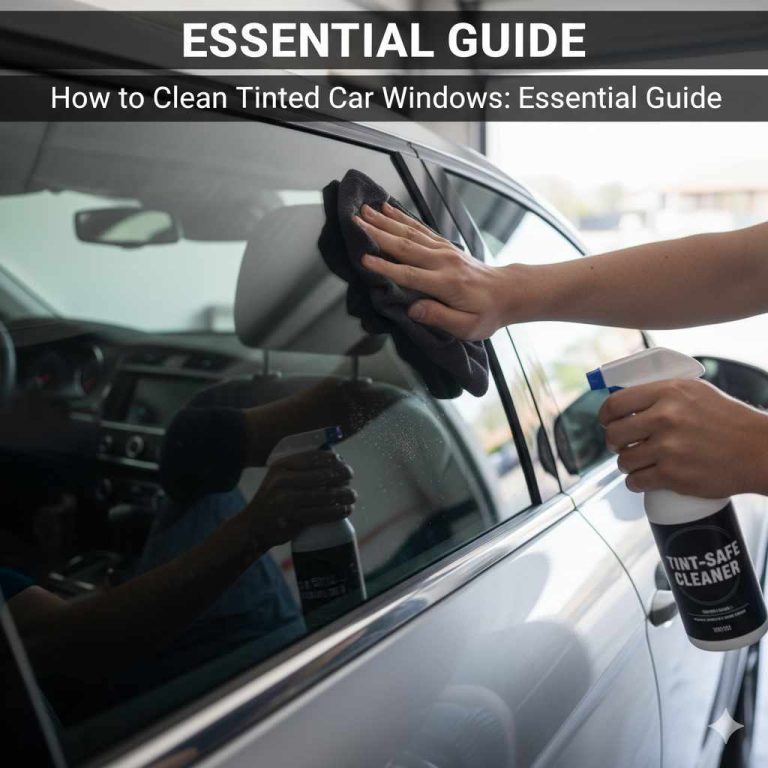 How to Clean Tinted Car Windows