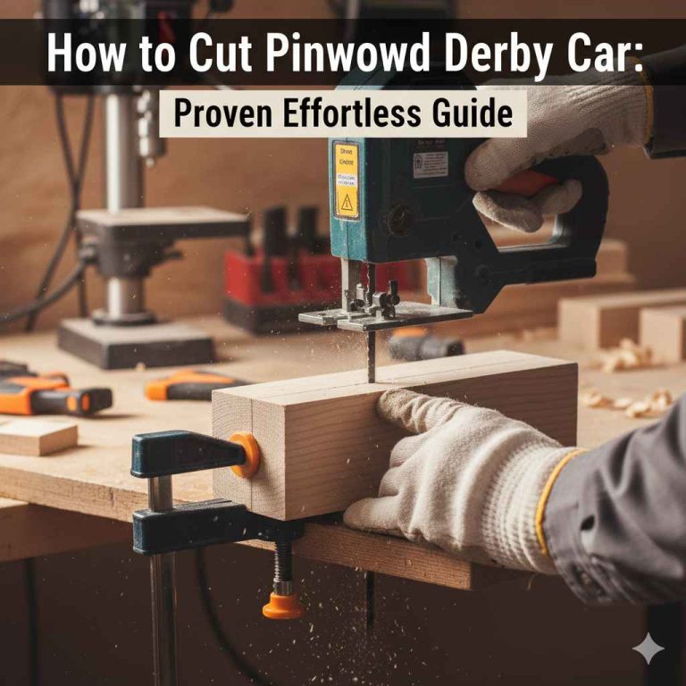 How to Cut Pinewood Derby Car