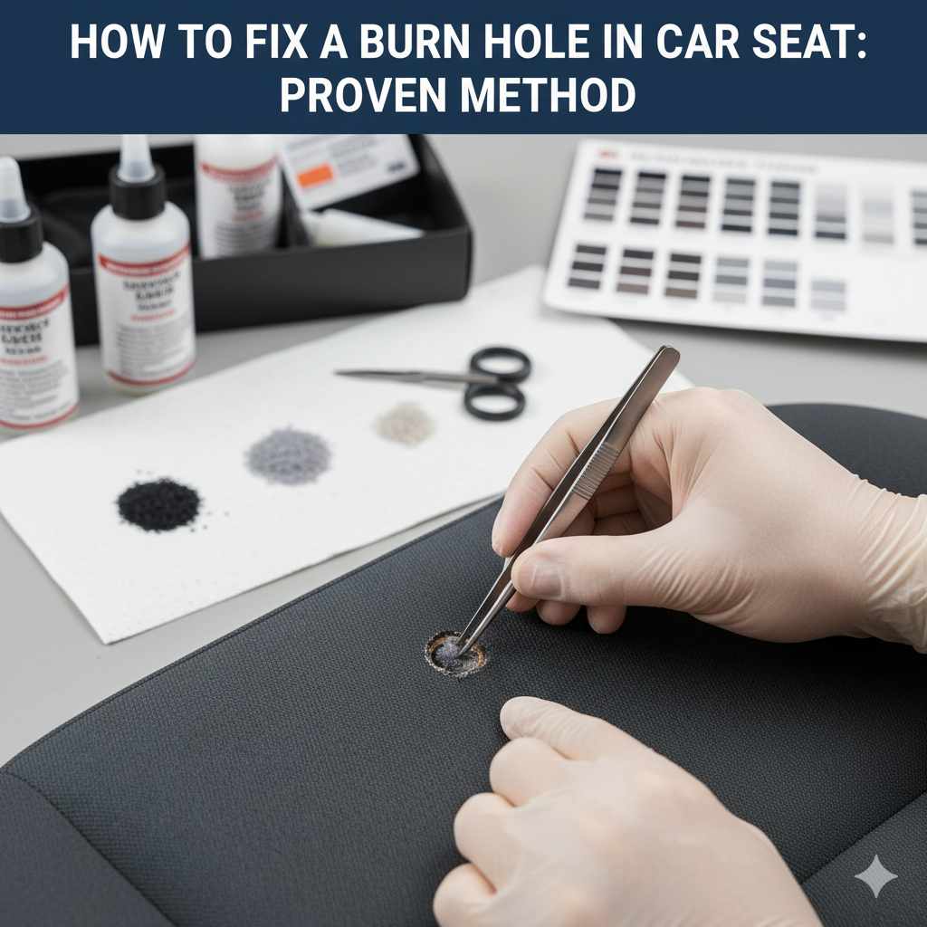 How to Fix a Burn Hole in Car Seat
