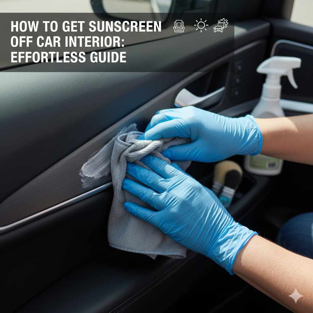 How to Get Sunscreen Off Car Interior