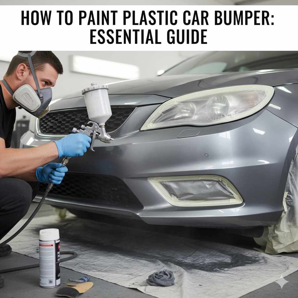 How to Paint Plastic Car Bumper