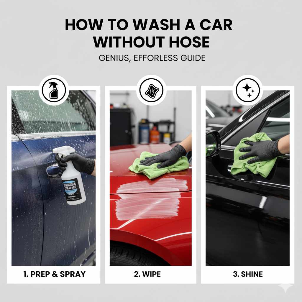How to Wash a Car Without Hose