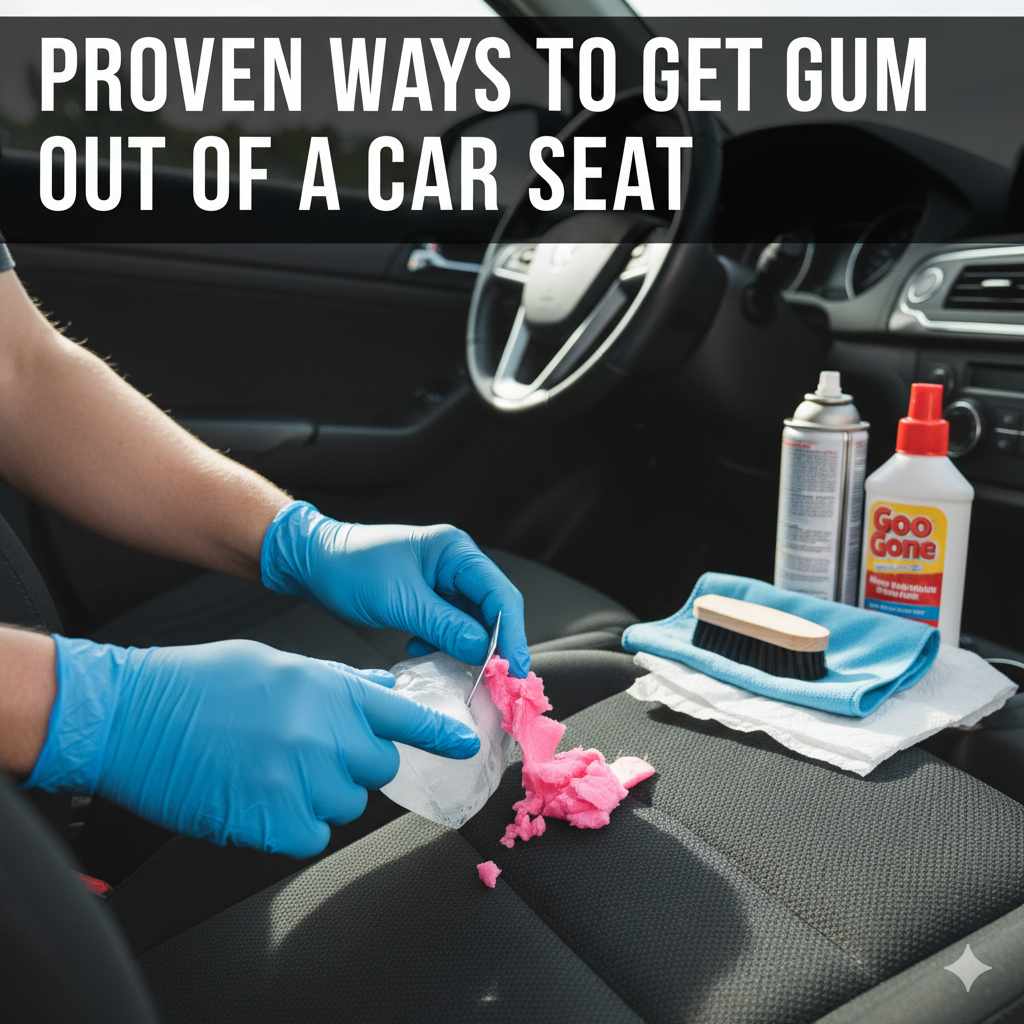 Proven Ways To Get Gum Out Of A Car Seat