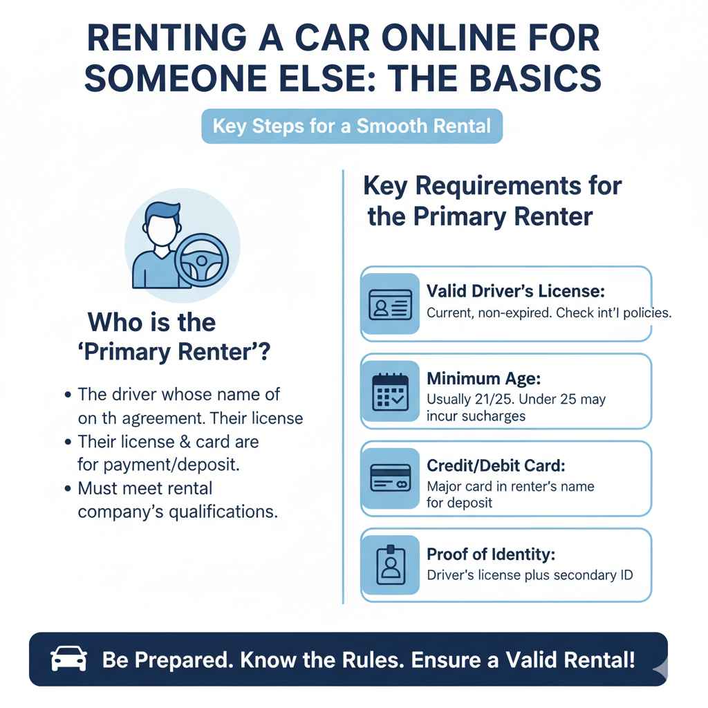 Renting a Car Online for Someone Else