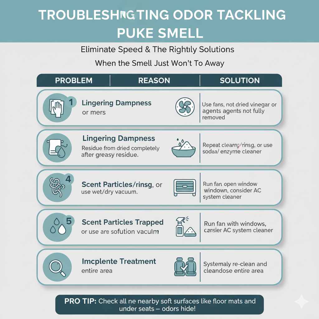 Troubleshooting Odor Persistence
