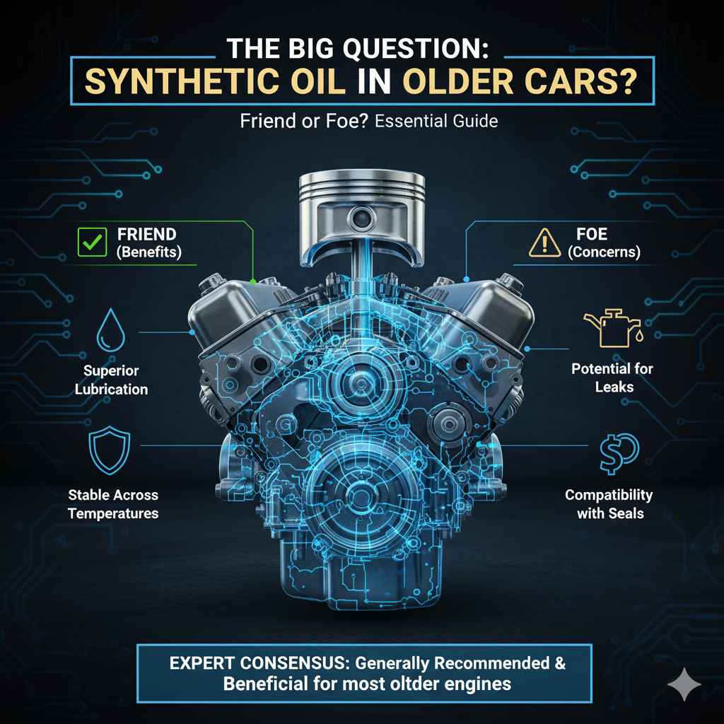 Synthetic Oil in Older Cars – Friend or Foe