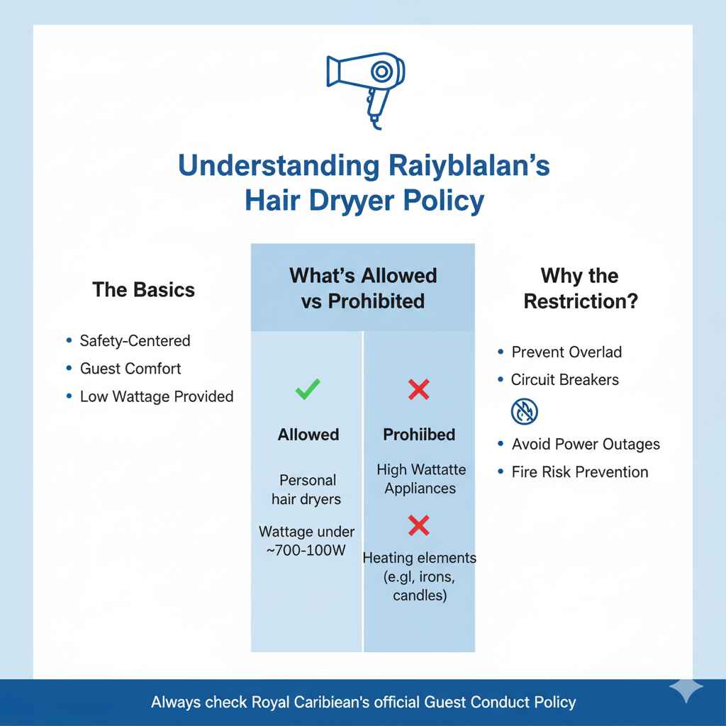 Understanding Royal Caribbean's Hair Dryer Policy