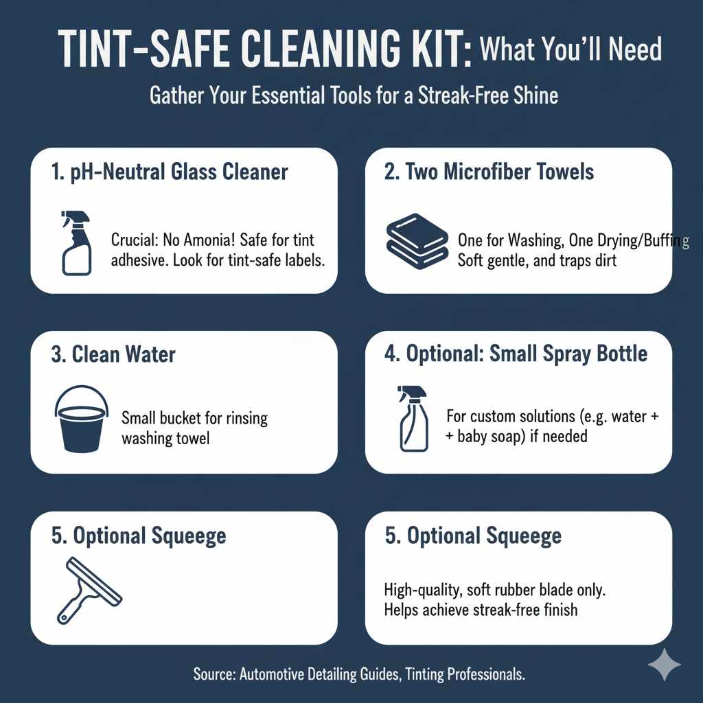 What You'll Need: Your Tint-Safe Cleaning Kit