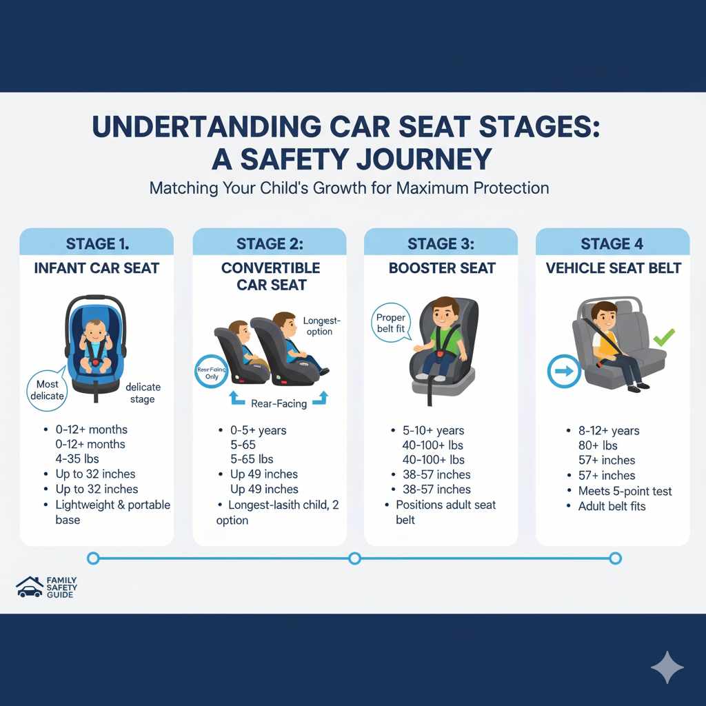 Understanding Car Seat Stages
