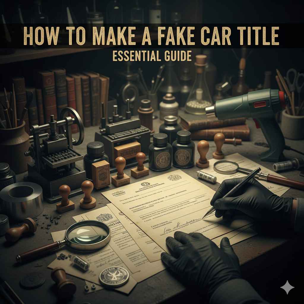 How To Make A Fake Car Title