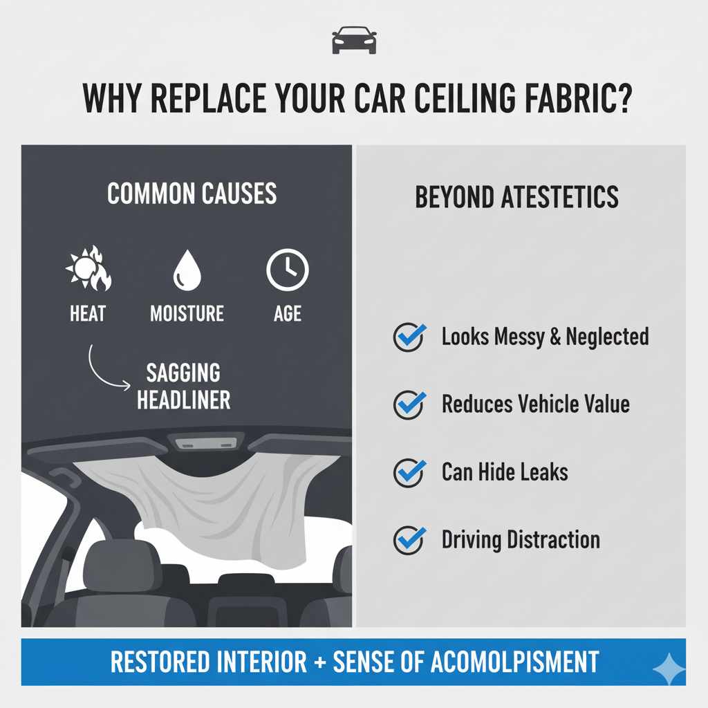 Why Replace Your Car Ceiling Fabric