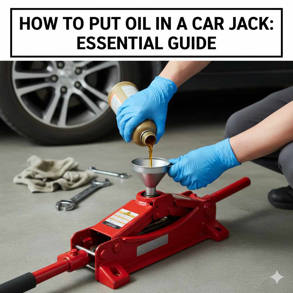 How To Put Oil In A Car Jack