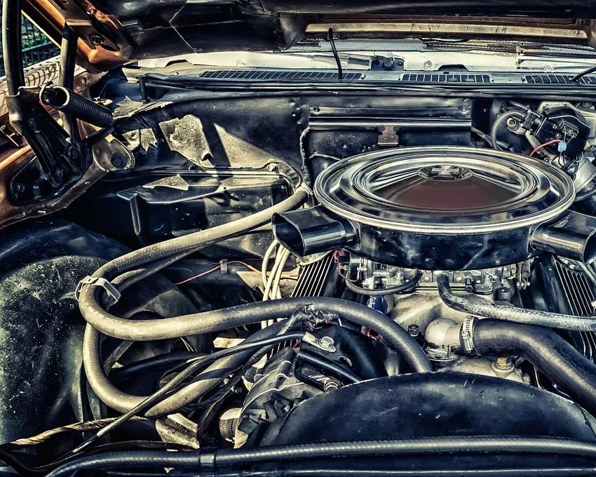 Air cleaner housing inside an engine bay, a separate part from the cabin air filter