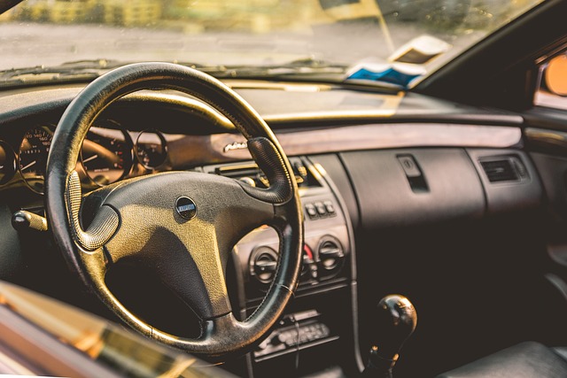 Sunlight streaming through a car windshield