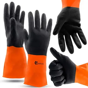 Chemical-resistant safety gloves