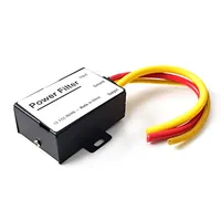 In-line EMI noise ground loop isolator filter for car stereo