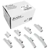 ZERINT P-M80 Wheel Weight Kit P Style Grey 80 pcs/kit: 1/4 oz, 1/2 oz, 3/4 oz, 1 oz 15 pcs Each, 1 1