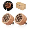 Wooden car vent clip essential oil diffuser, 2-pack