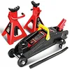 DNA Motoring 2 Ton Car Jack and Stands Kit 2T(4000 lbs) Capacity Low Profile Hydraulic Trolley Servi