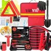 VEIYIE Roadside Car Emergency Kit with 10FT Jumper Cables (Winter Safety Kit)