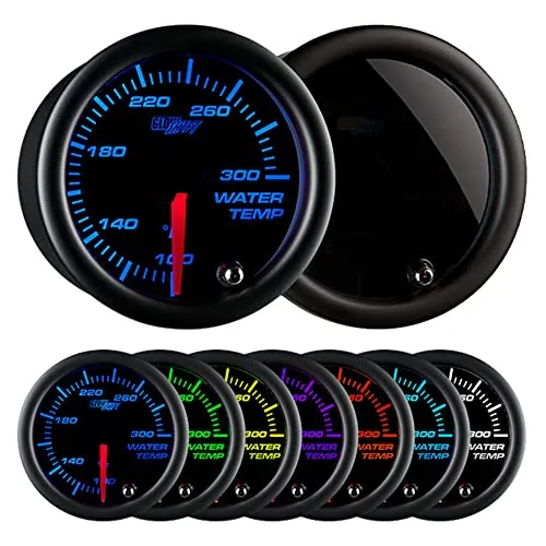 GlowShift coolant temperature gauge kit