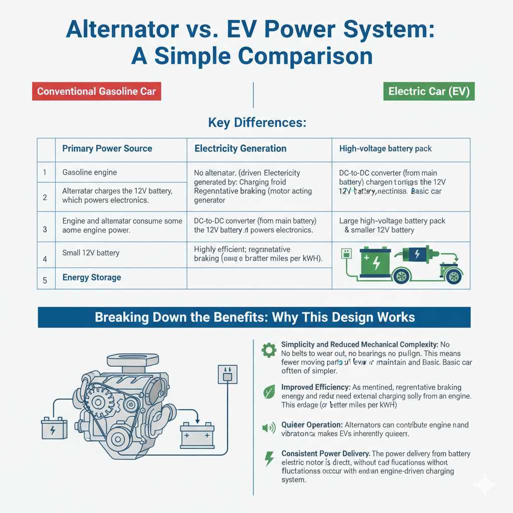 Alternator vs. EV Power System